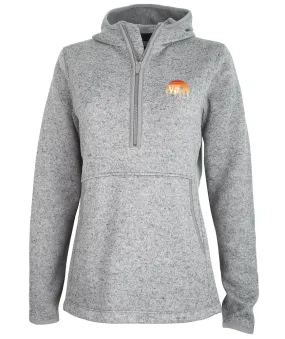 PVIAC Womens Fleece Quarter Zip Hoodie (5188)