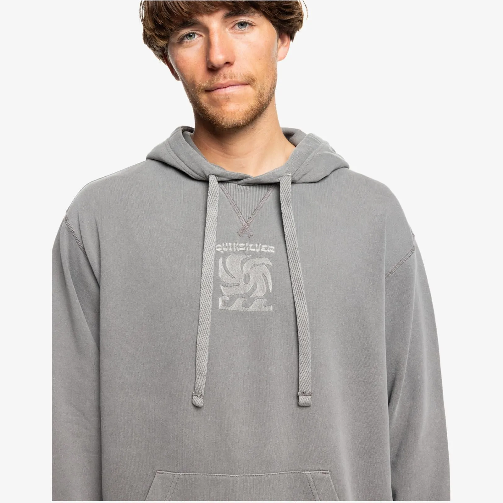 Quiksilver Mens Garment Dye Pullover Hoodie