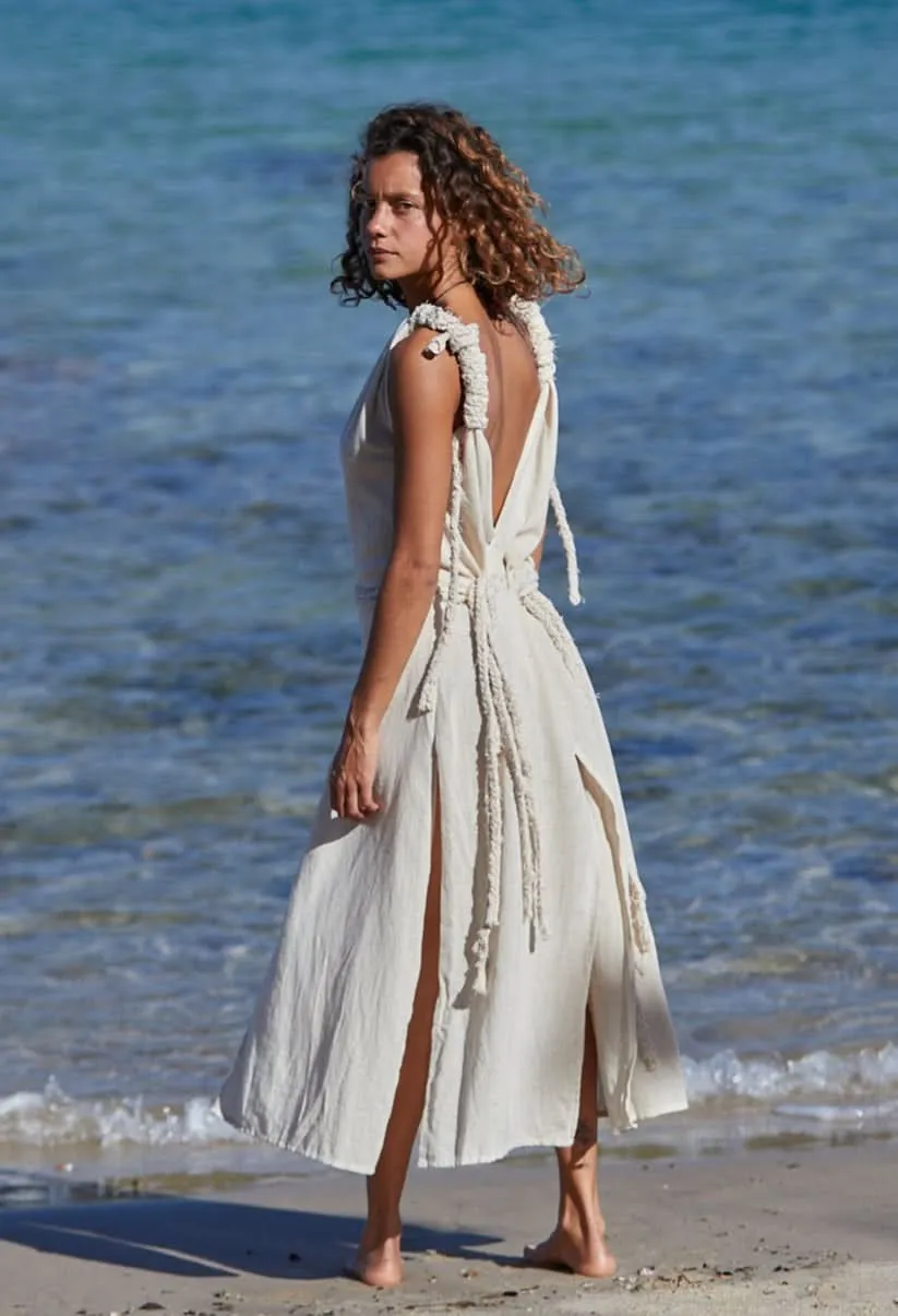 Raw Bohemian Frayed Dress - Wholesale