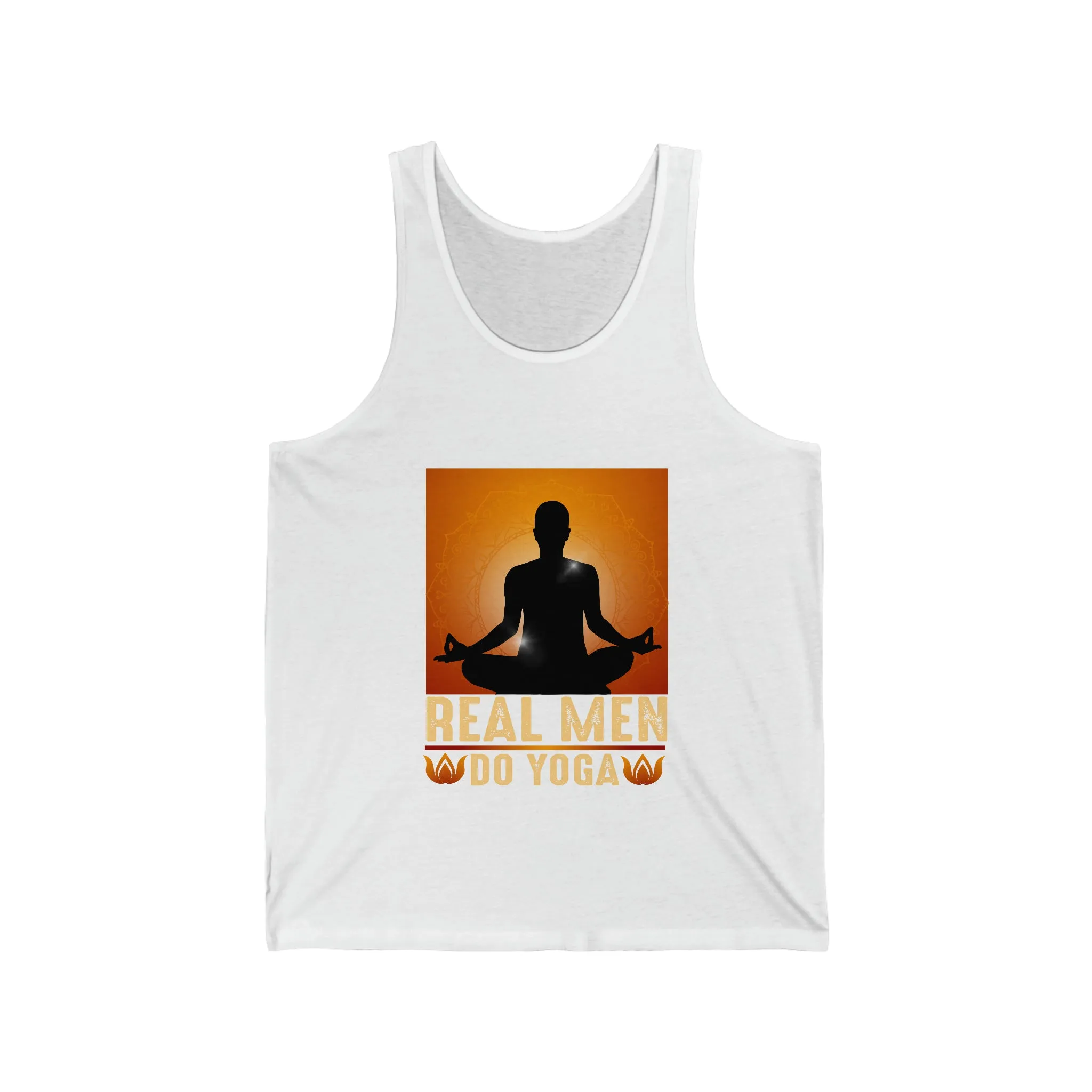 Real Men Do Yoga Unisex Jersey Tank