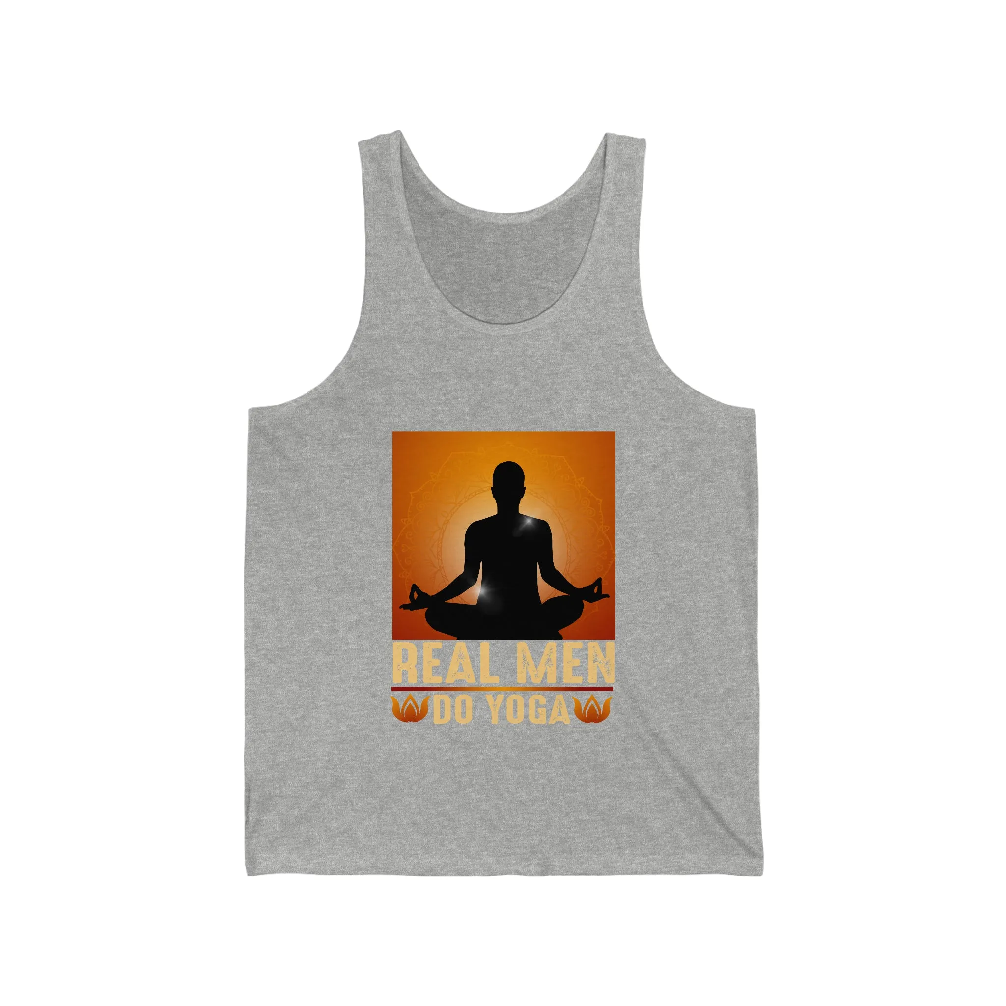 Real Men Do Yoga Unisex Jersey Tank