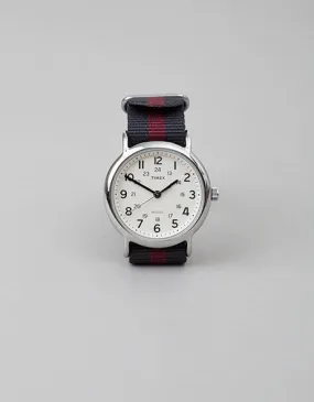 Red Stripe Timex Weekender
