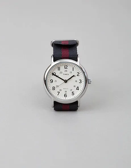 Red Stripe Timex Weekender