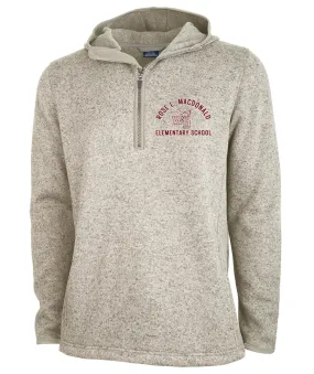 Rose L. Macdonald Elementary School Men's Heathered Fleece Quarter Zip Hoodie (9188)