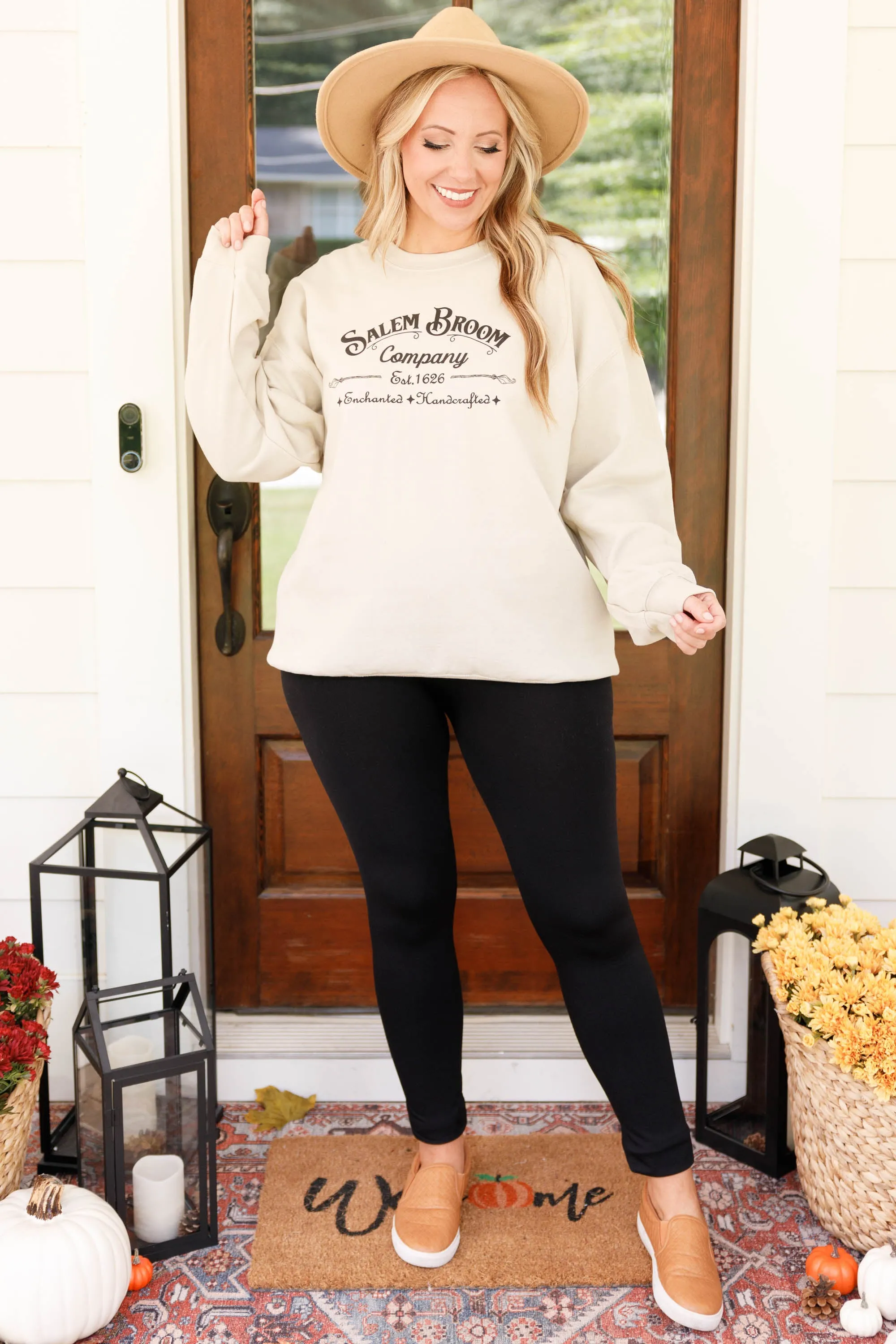 Salem Broom Company Sweatshirt, Sand