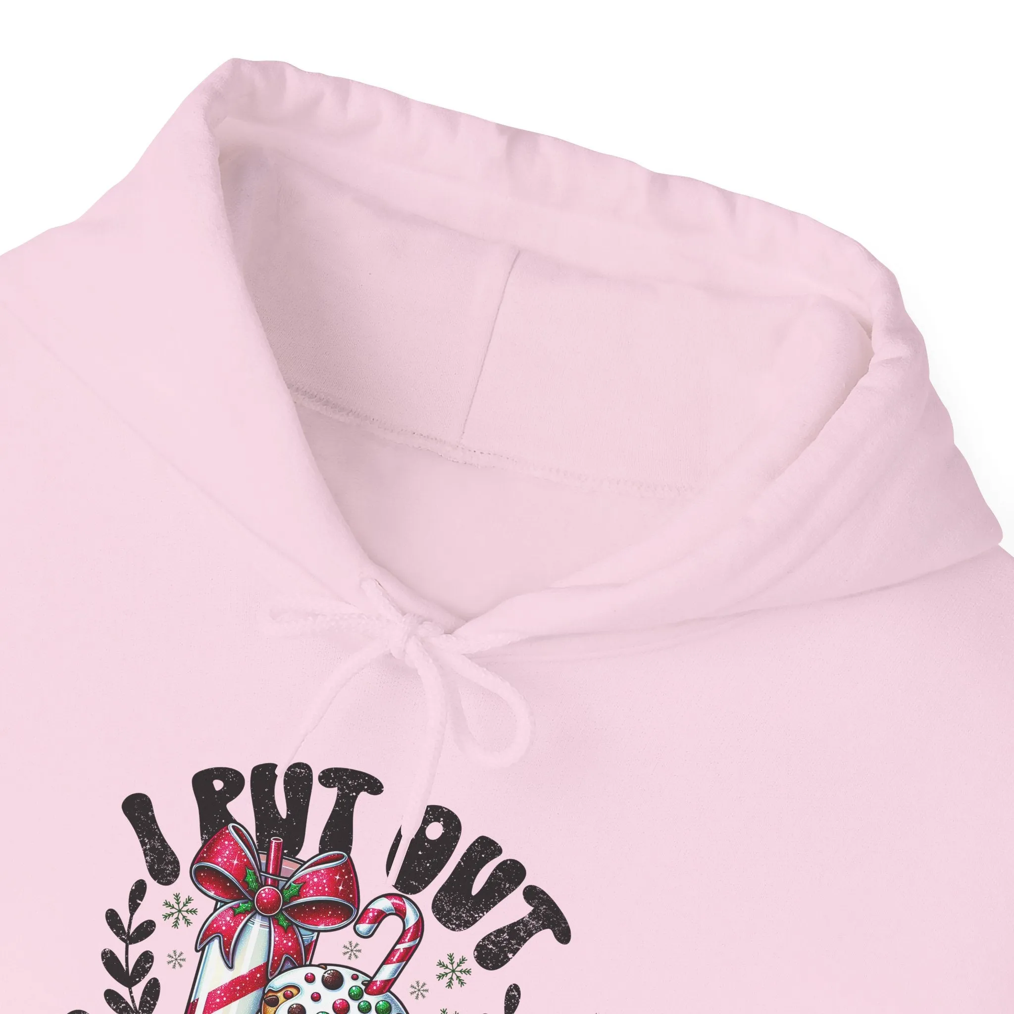 Santa's Gift Humor Hooded Sweatshirt ,Funny Christmas Hoodie, Unisex Holiday Sweatshirt, Cozy Winter Apparel, Christmas Gift
