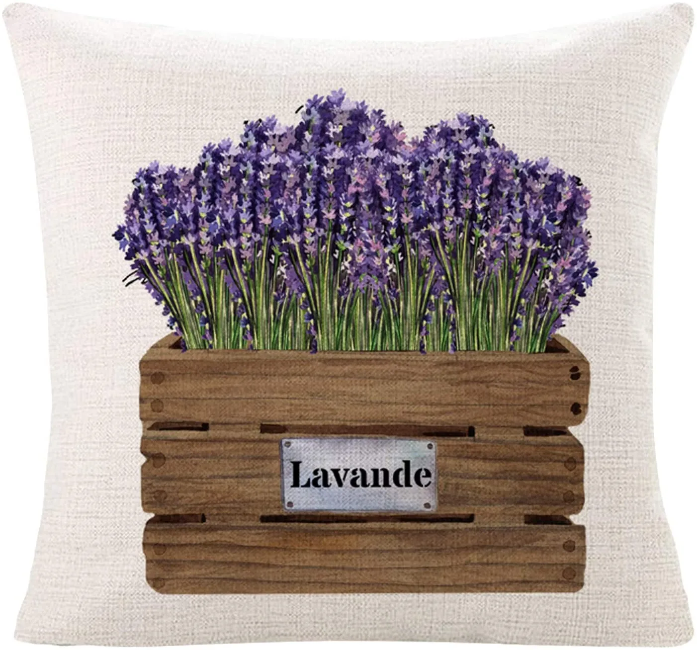 Sinpooo summer lavender farmhouse pillow