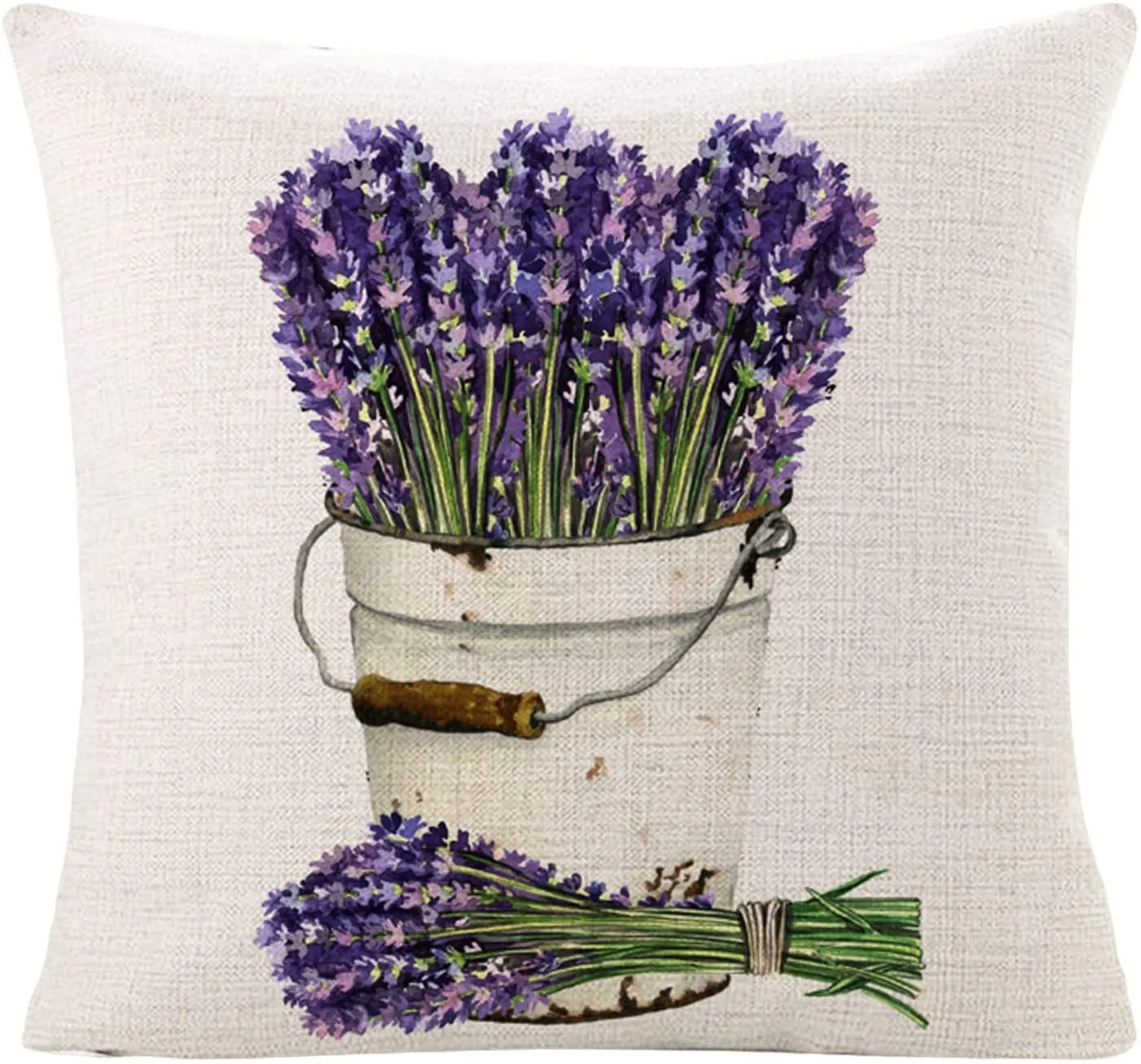 Sinpooo summer lavender farmhouse pillow