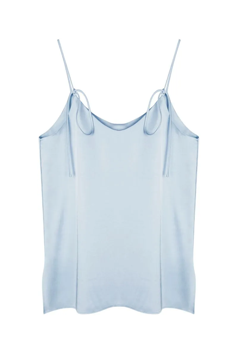 Sophia Sleeveless Top - Sky Blue