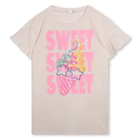Sweet Ice Cream Graphic T-Shirt Dress