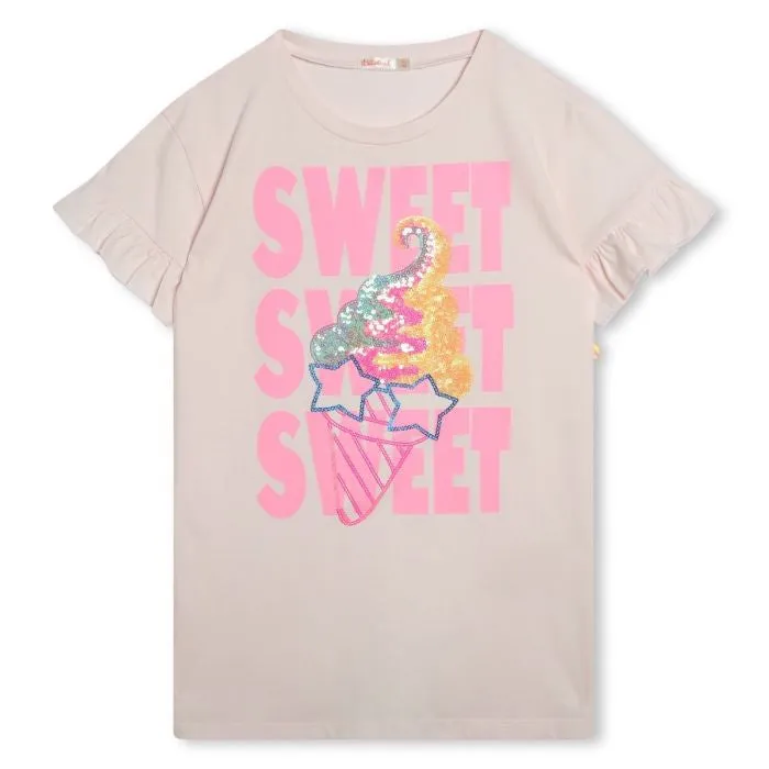 Sweet Ice Cream Graphic T-Shirt Dress