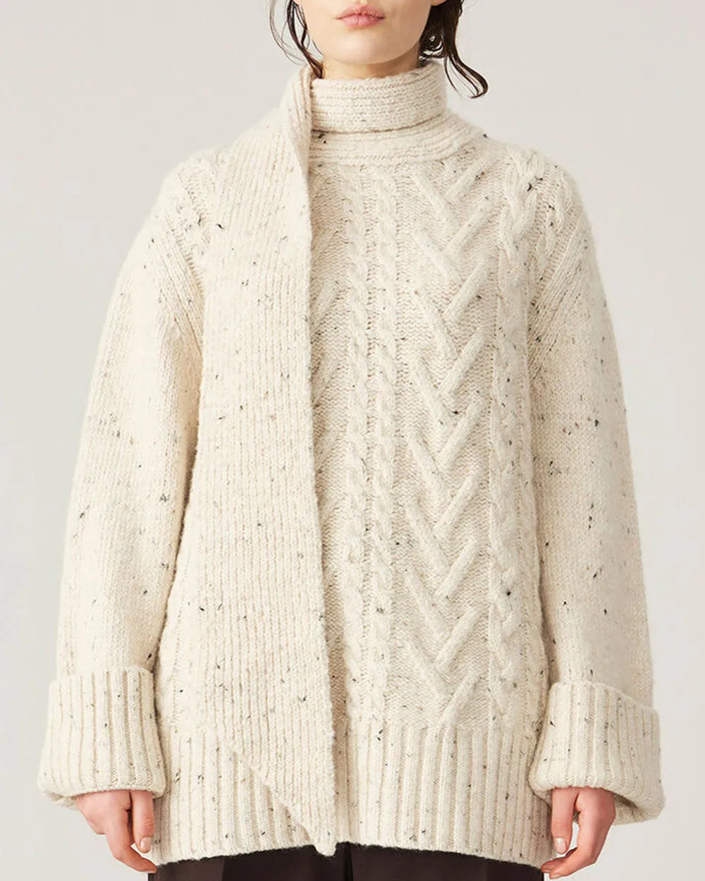 Vanilla Ice Cable Knit Sweater
