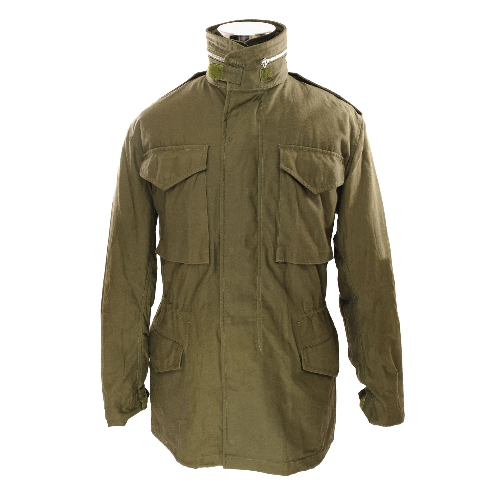 VINTAGE US ARMY M-1965 M65 FIELD JACKET 1967 VIETNAM WAR SIZE SMALL LONG WITH LINER NOS